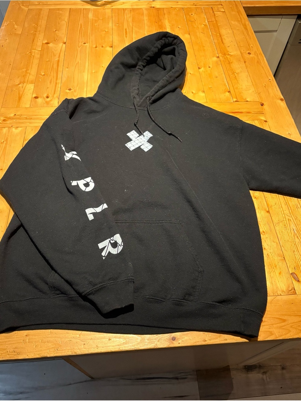 Sam and Colby XPLR Black Graphic Pullover Hoodie